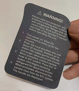 Custom Warning Labels