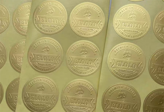 Embossed Logo Stickers