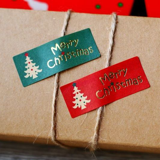 Foil Christmas Labels